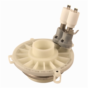 Låg / varmelegeme og dæksel til pumpehus i opvasker fra Miele.